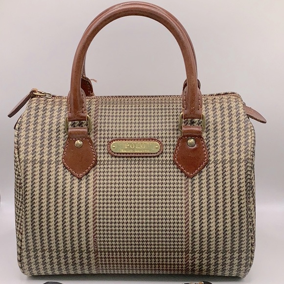 Ralph Lauren- RL stripes leather Boston - Picture 2 of 16